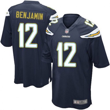 Los Angeles Chargers NFL Football Travis Benjamin Navy Blue Jersey Men Game 12 Home